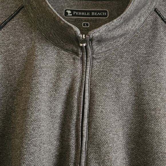 Pebble Beach Golf Pullover With 1/4 Zip - Picture 3 of 6